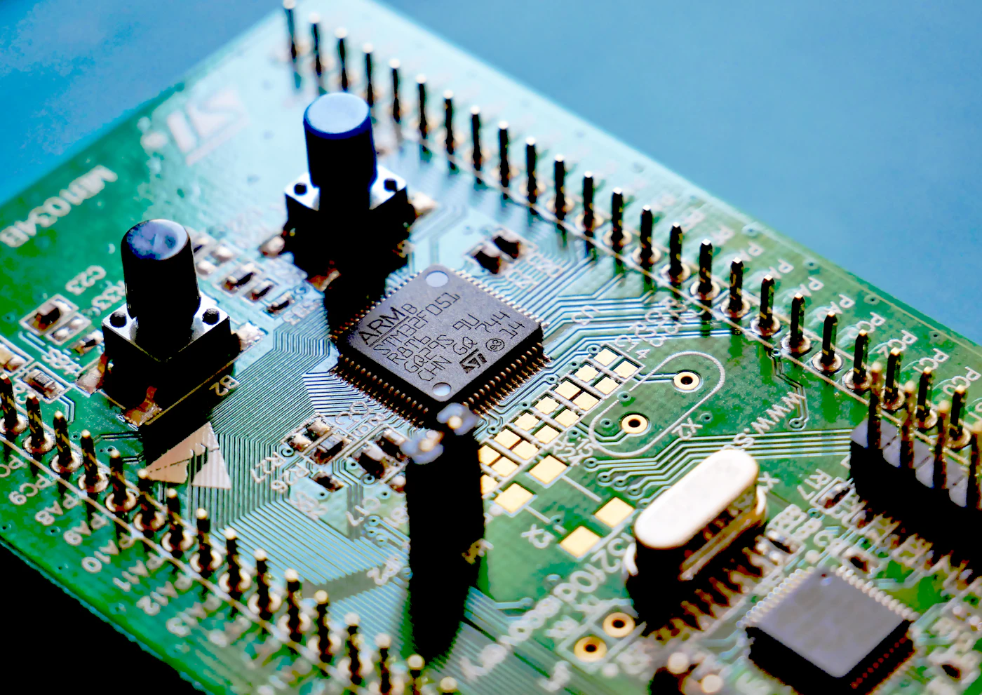 Embedded microcontroller board and electronics