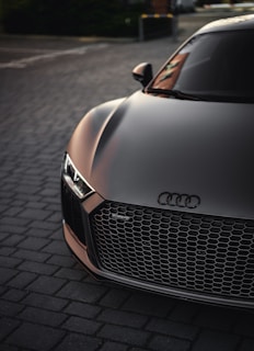 black audi on perfromance tyres from a tire shop in Nigeria