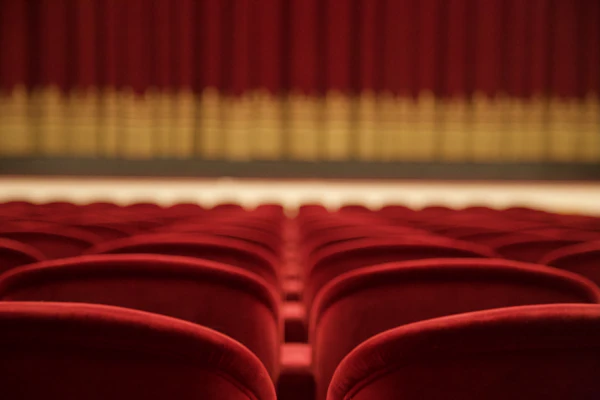 Rows of theater seats