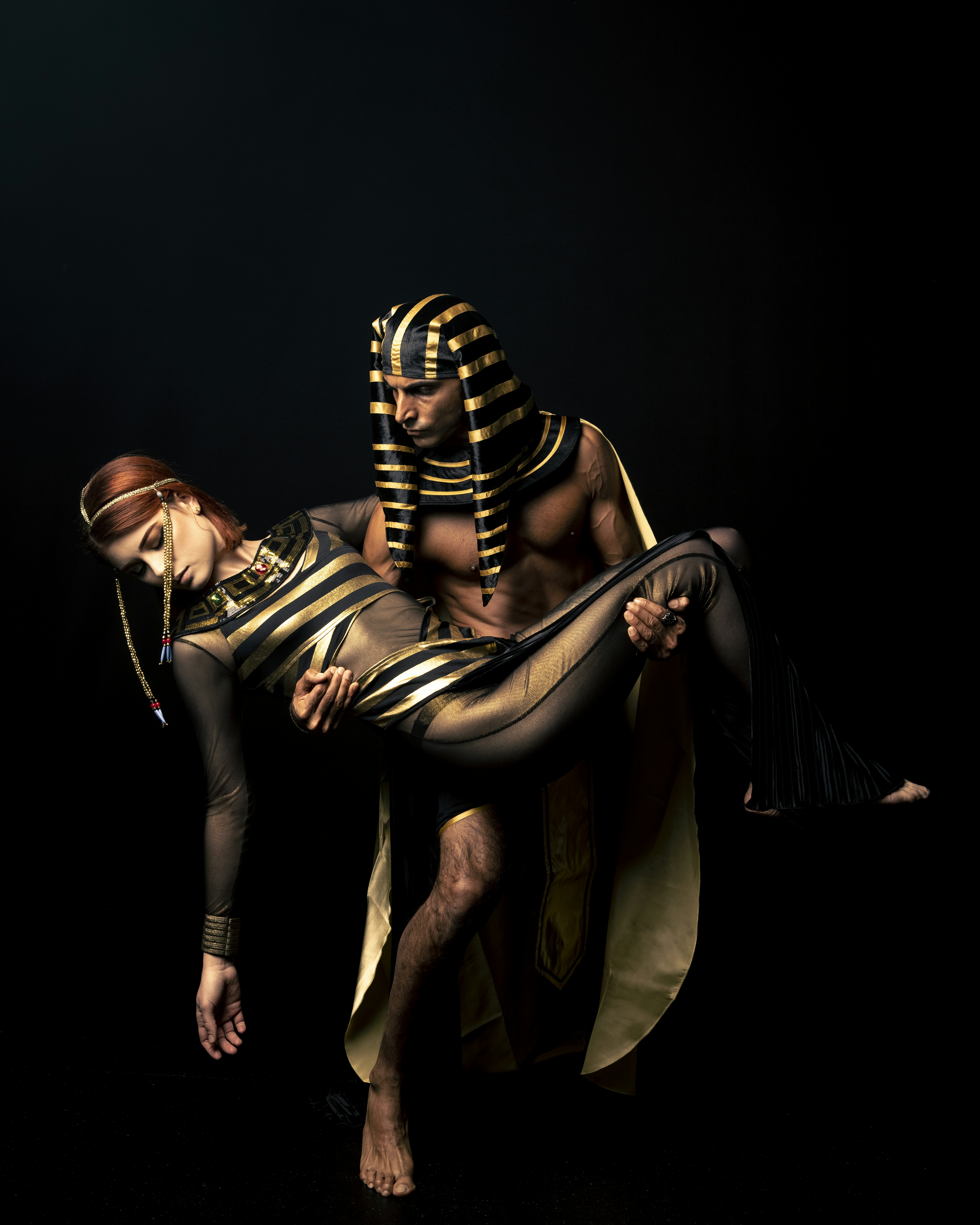 woman in black and white stripe long sleeve shirt