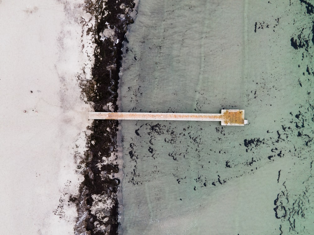 aerial view of beach shore during daytime