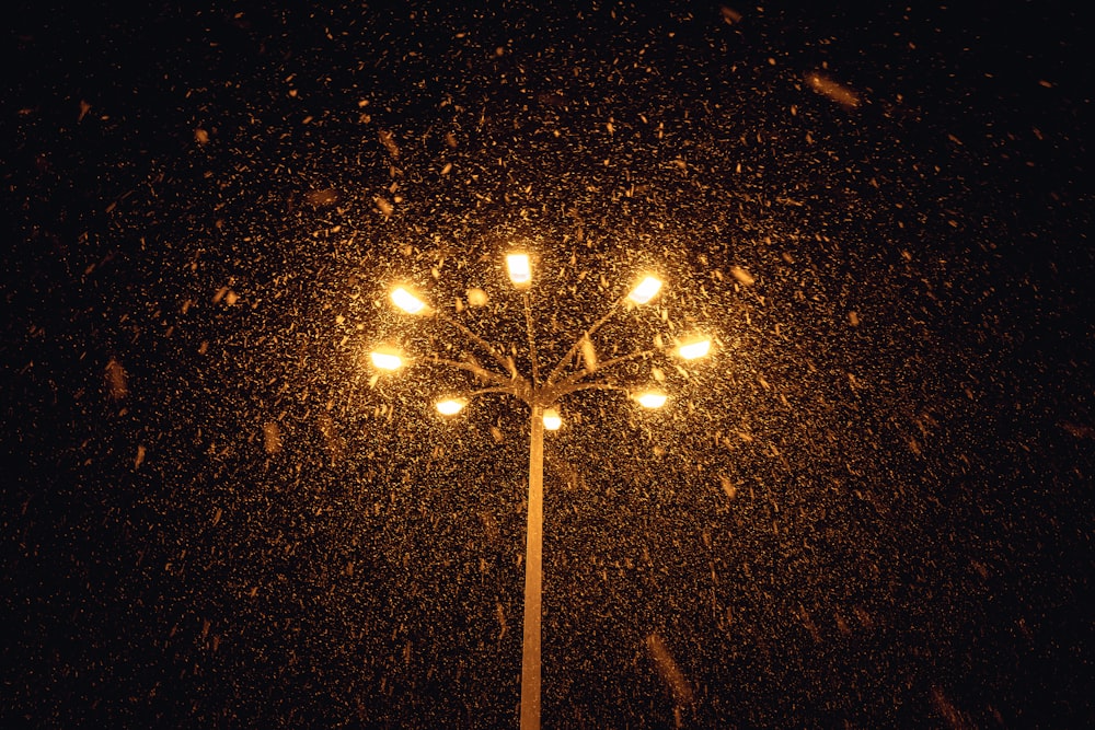 yellow and white light fixture