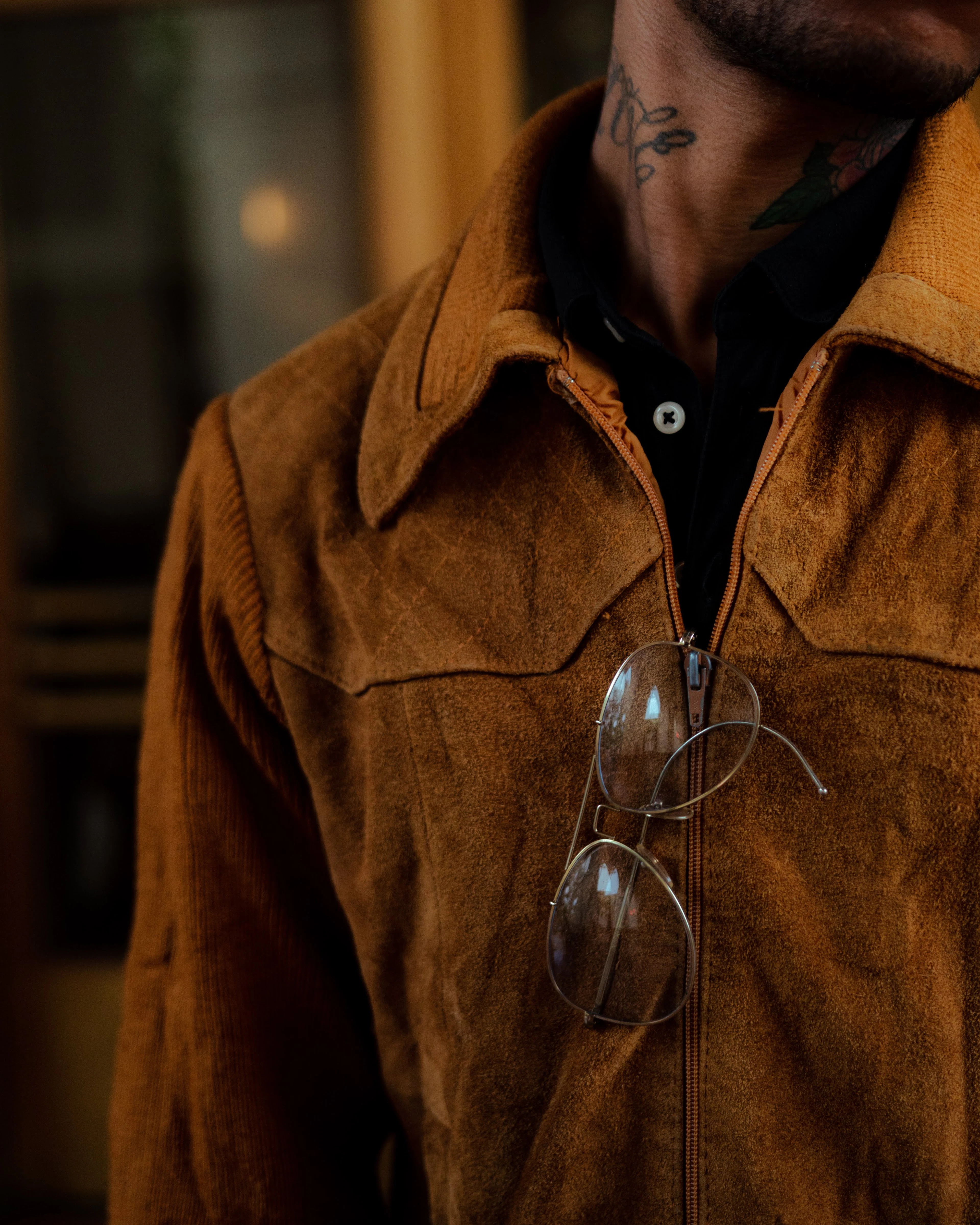 Suede Zip Jacket