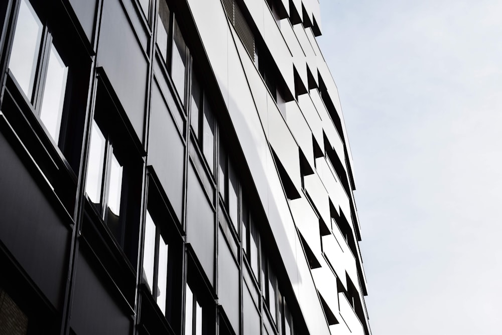 white and black concrete building