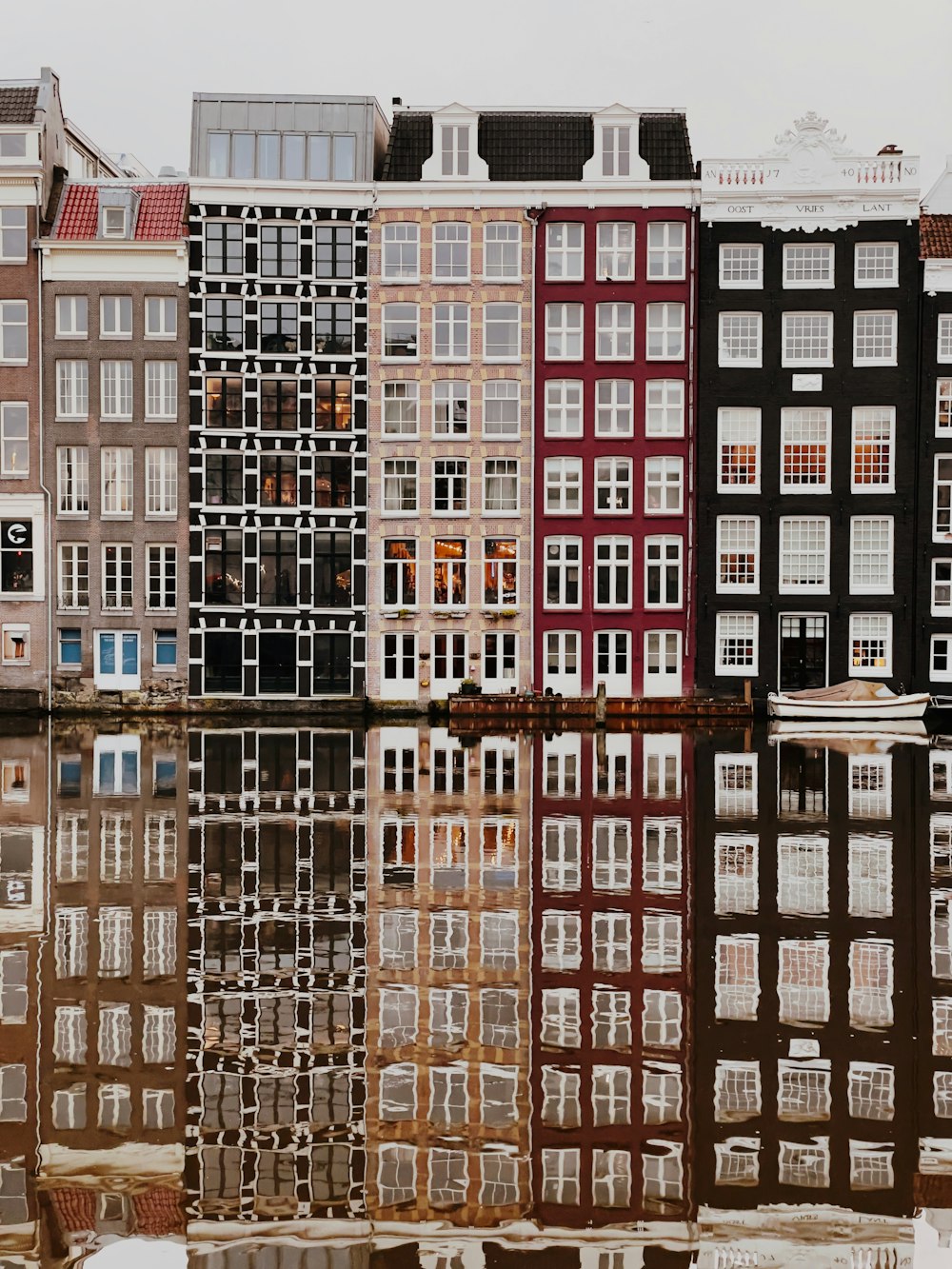 brown white and black concrete building