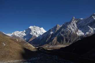 Majestic view of the snow-capped Himalayas from Manali