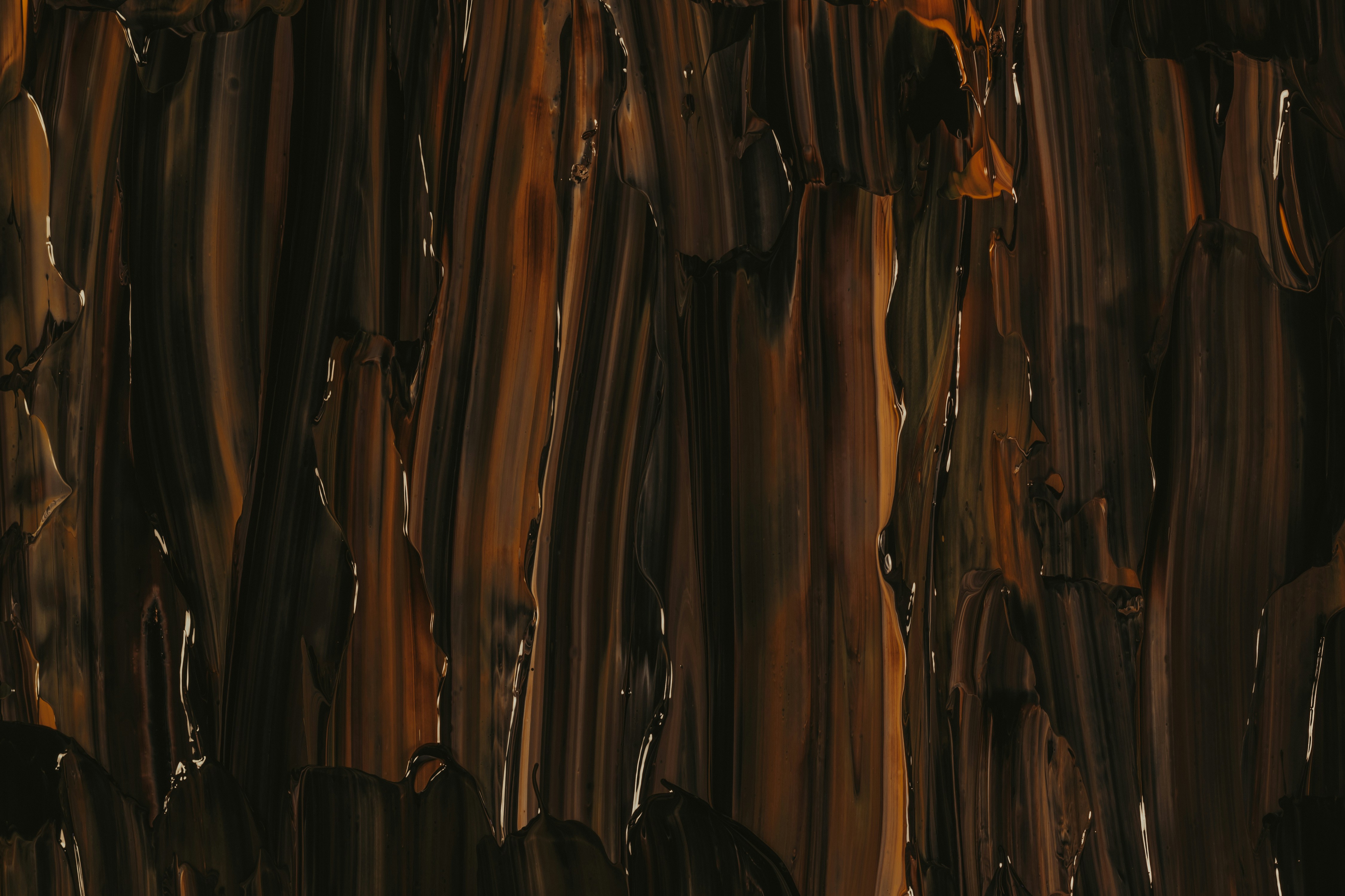 brown and black abstract painting