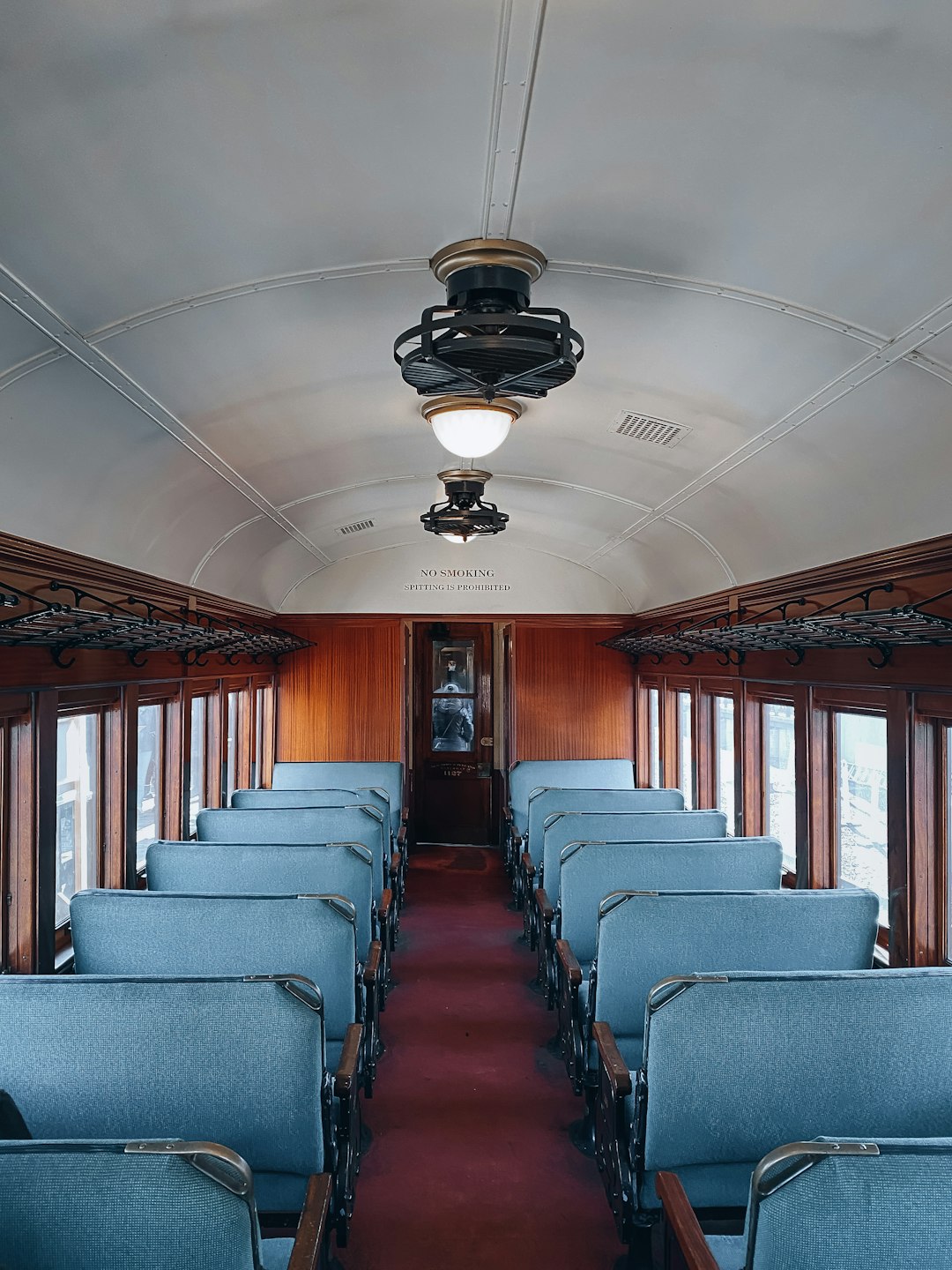 blue and gray bus seats