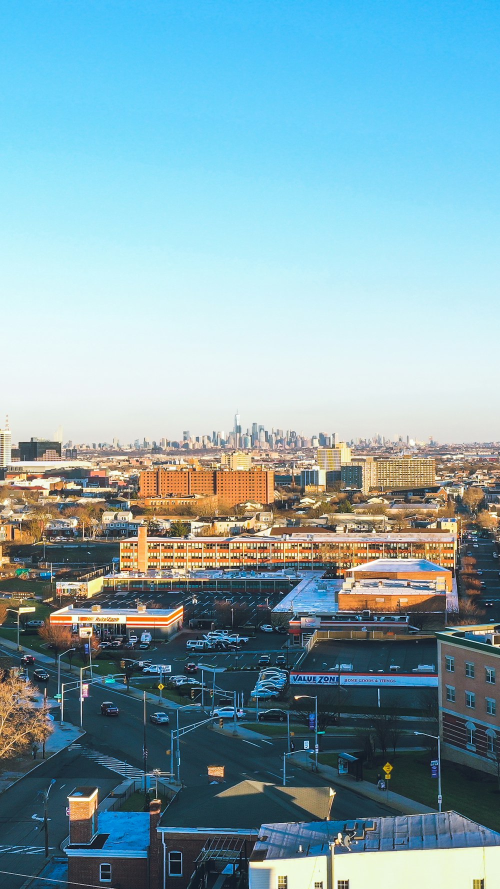 Vue aérienne des bâtiments de la ville pendant la journée