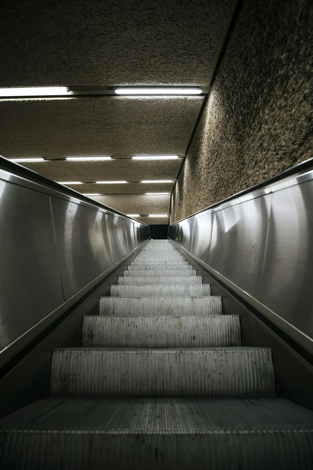 gray concrete staircase with no people