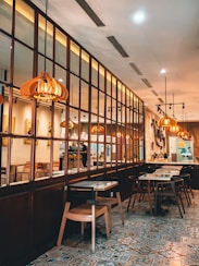 brown wooden table and chairs
