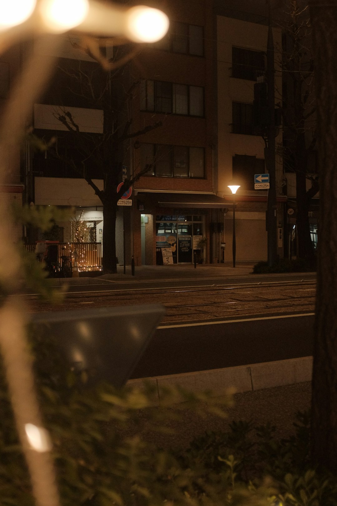 brown concrete building during night time