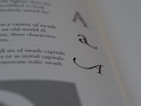 Elegant serif typography detail from a book’s title page, highlighting the refined design aesthetic.