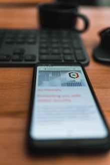 antivirus on a desktop and smartphone