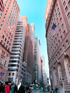 A bustling American cityscape viewed through the eyes of eager J1 program participants.