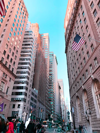 A bustling American cityscape viewed through the eyes of eager J1 program participants.