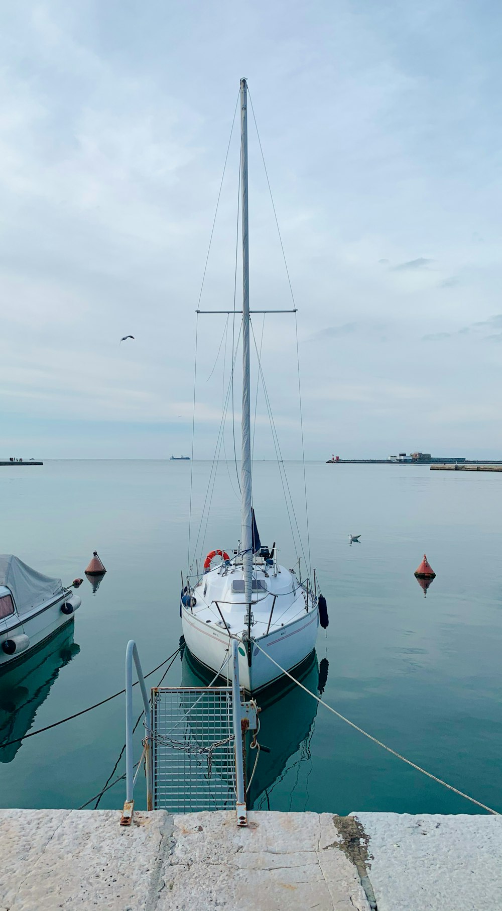 white sail boat on sea during daytime