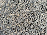 Close-up of crushed stone aggregates ready for construction use.