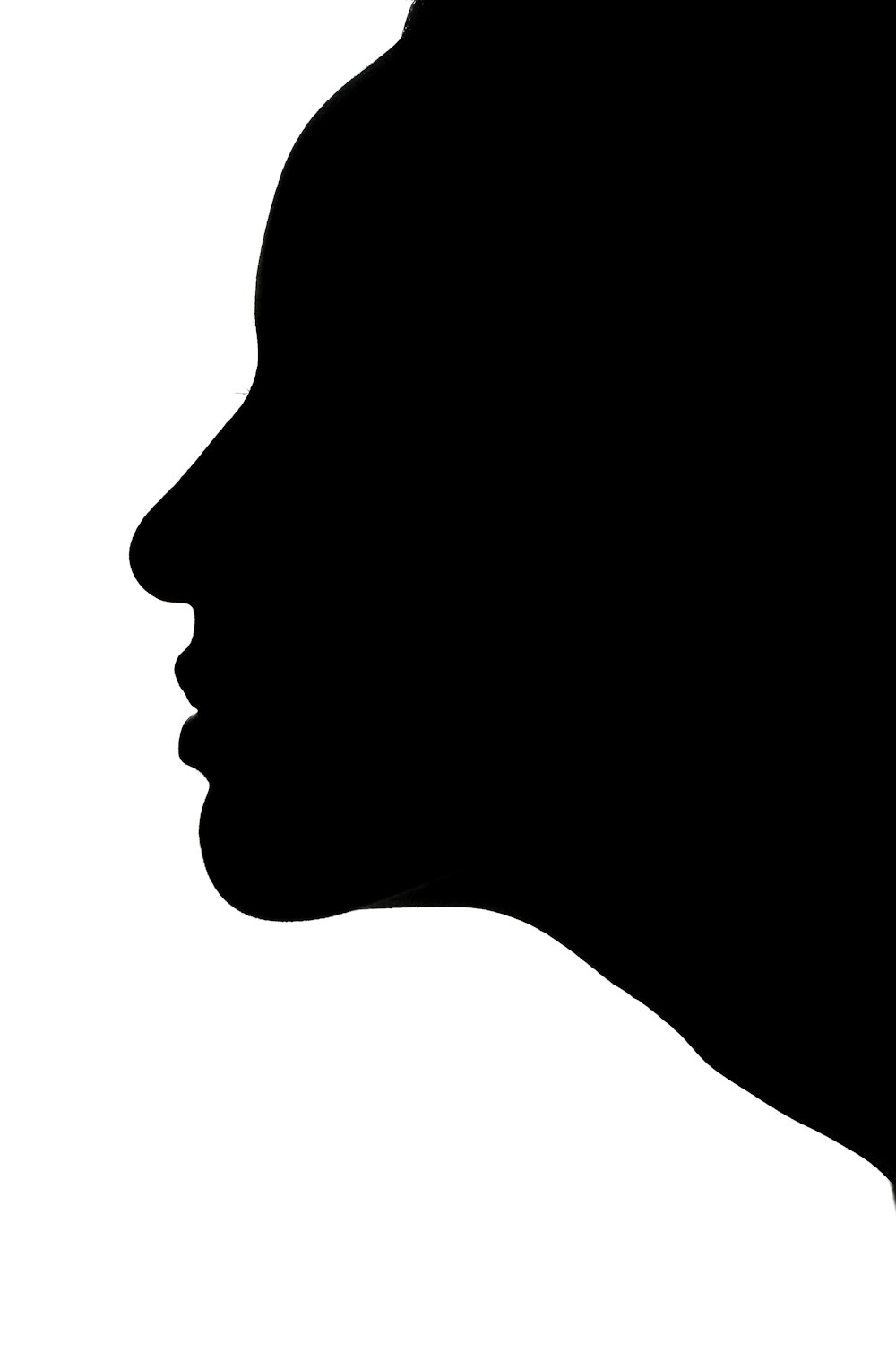 black face silhouette