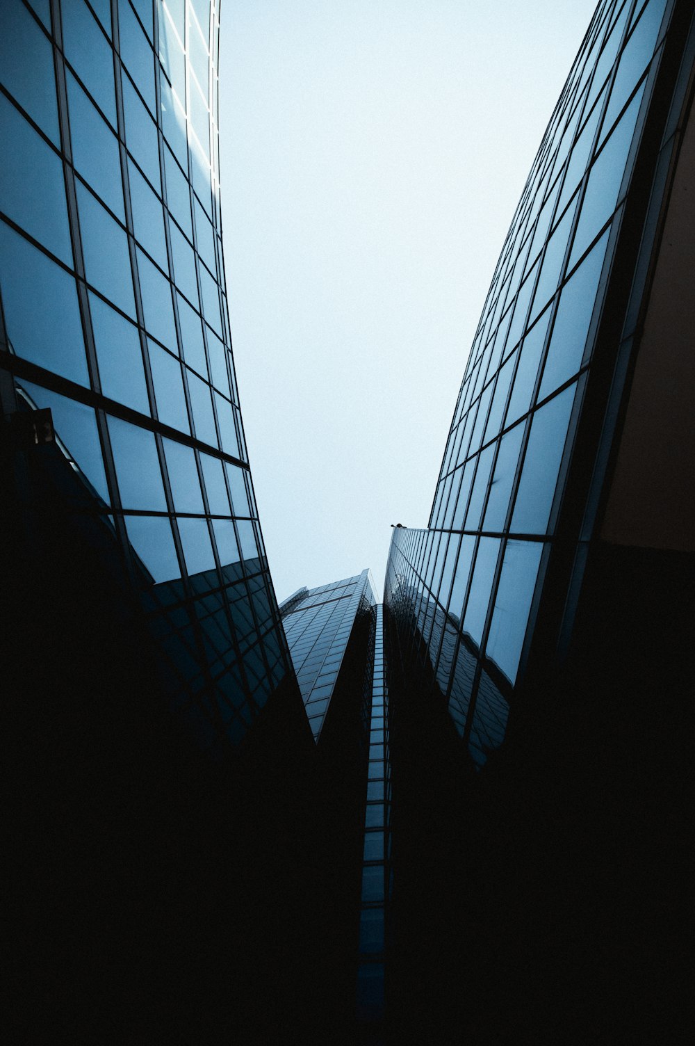 low angle photography of high rise building