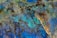 A close-up of a luxurious epoxy countertop with intricate patterns and vibrant colors.