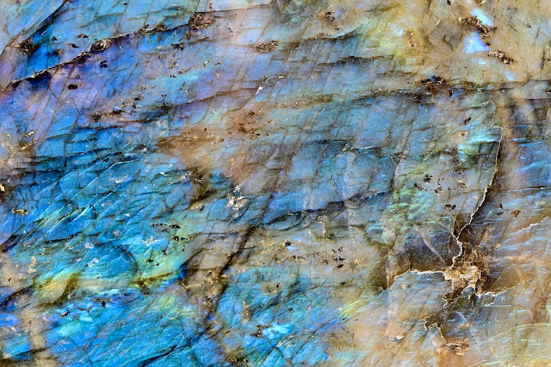 blue and brown abstract painting