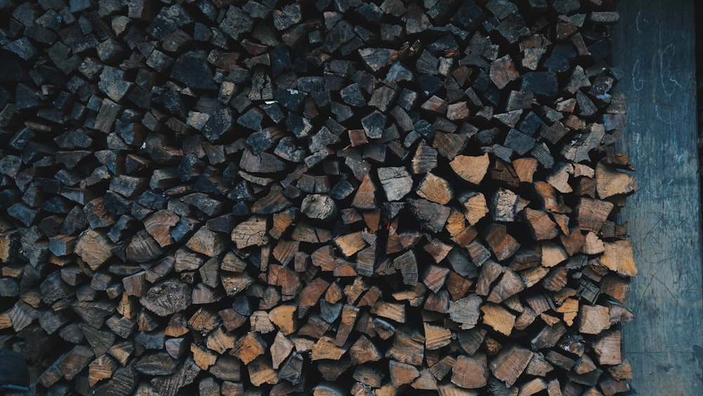 brown and gray stone fragments