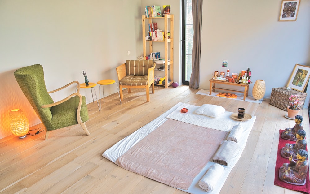 white bed mattress on brown wooden bed frame