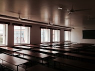 brown wooden framed glass window