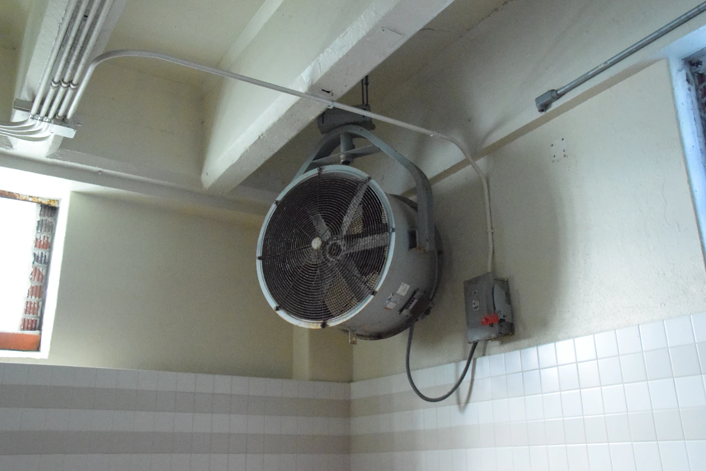 A properly vented exhaust fan