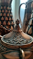 A close-up of intricate designs on products.