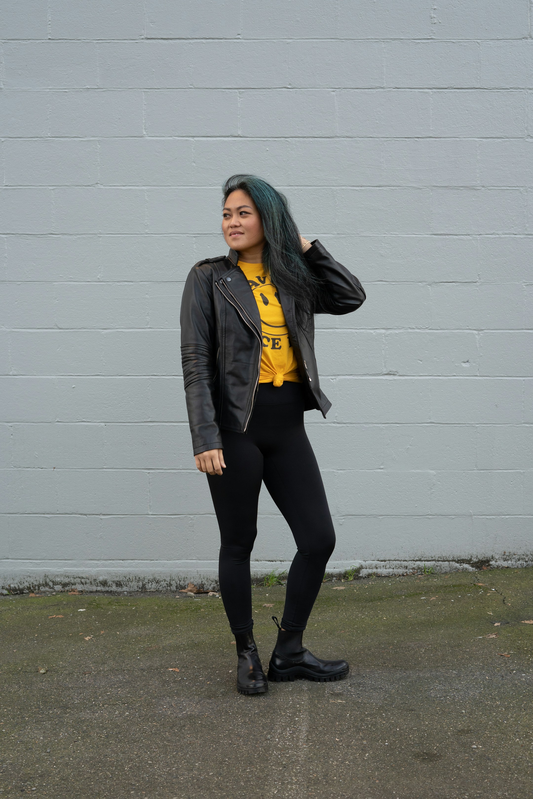 16 Ways to Style Faux Leather Leggings