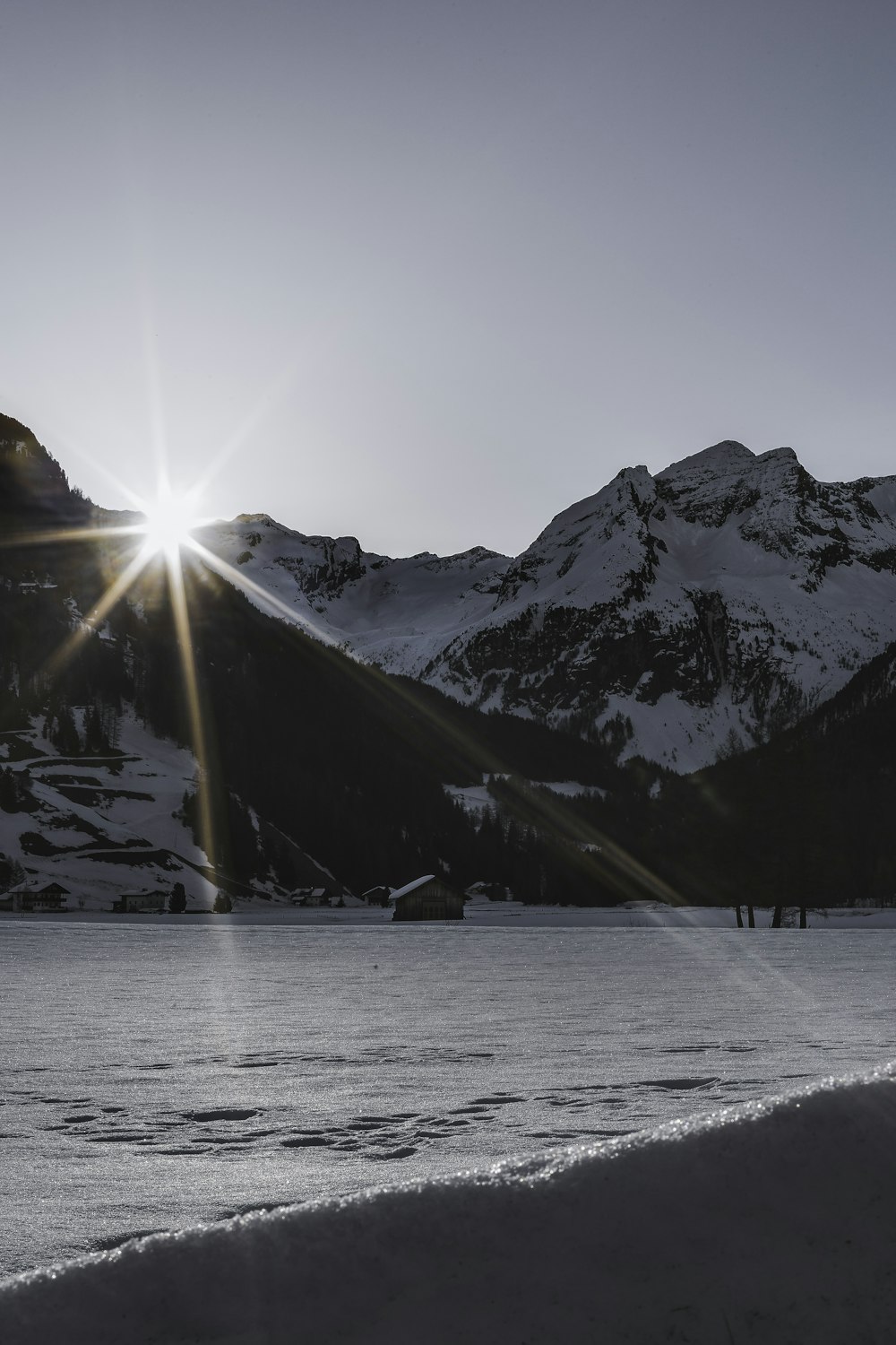 snow covered mountain during daytime