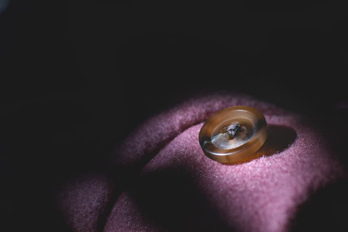 Close-up of a metallic gold button labeled 'Request a Private Consultation' glowing against a deep charcoal background.