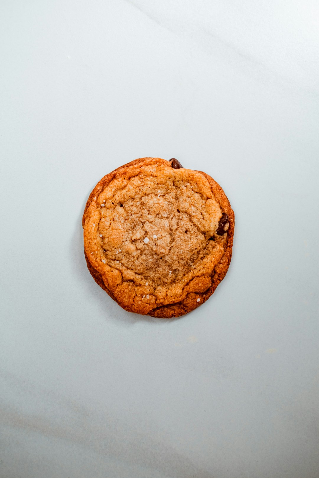 brown cookie on white table