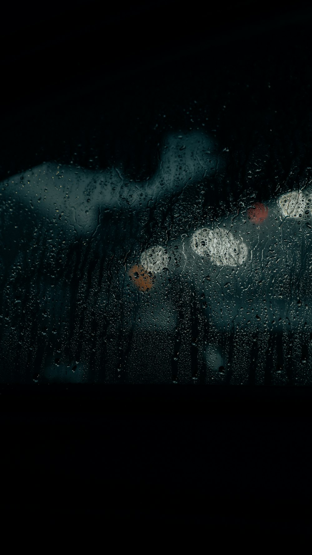 water droplets on glass window