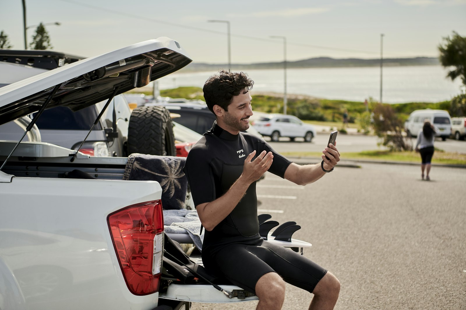 Nikon D850 sample photo. Man sitting on car photography