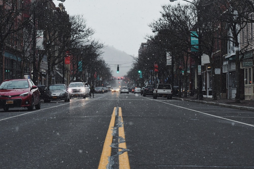 cars on road during daytime