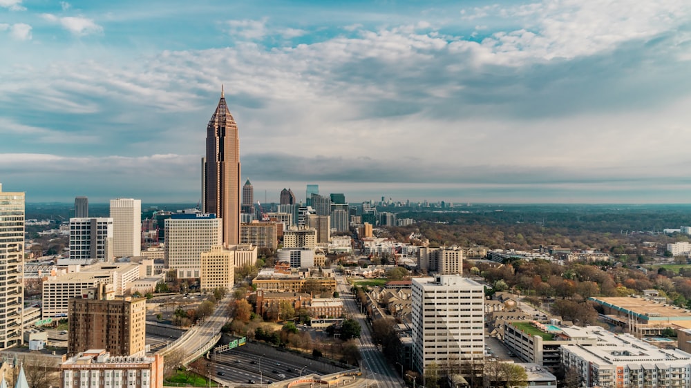 aerial view of city buildings during daytime