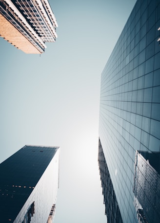 low angle photography of high rise building