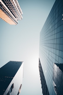 low angle photography of high rise building