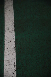 Team member carefully applying fresh paint to a parking lot curb line with professional equipment