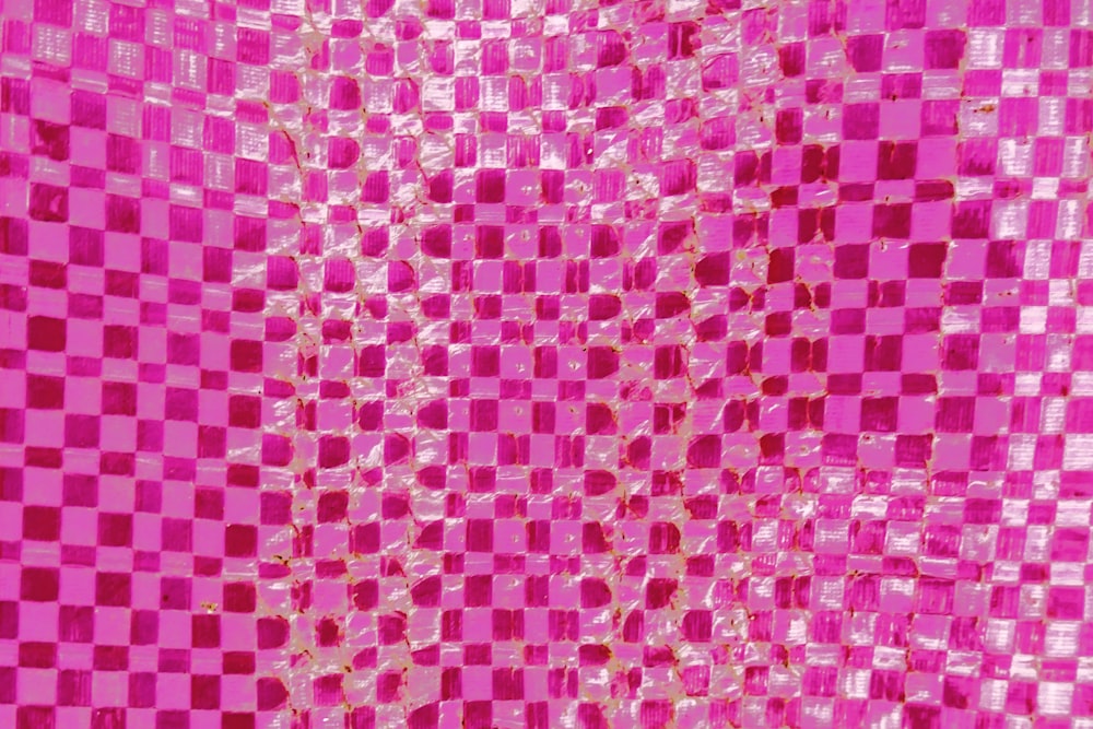 pink and white floral textile