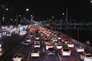 cars on road during night time