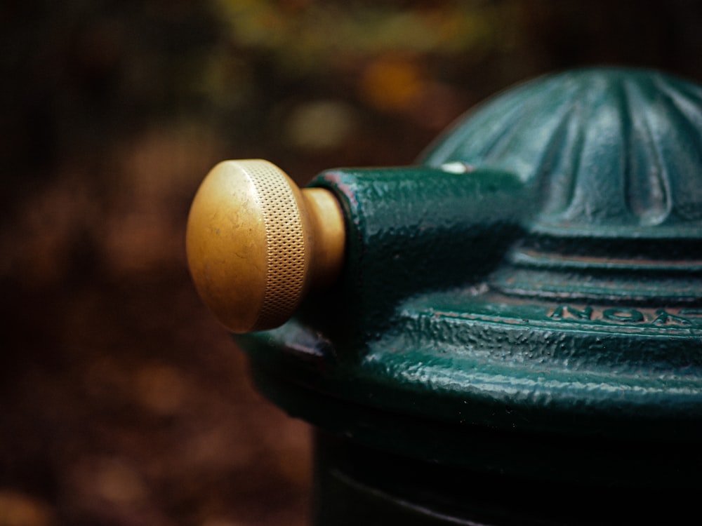 green and black steel tool