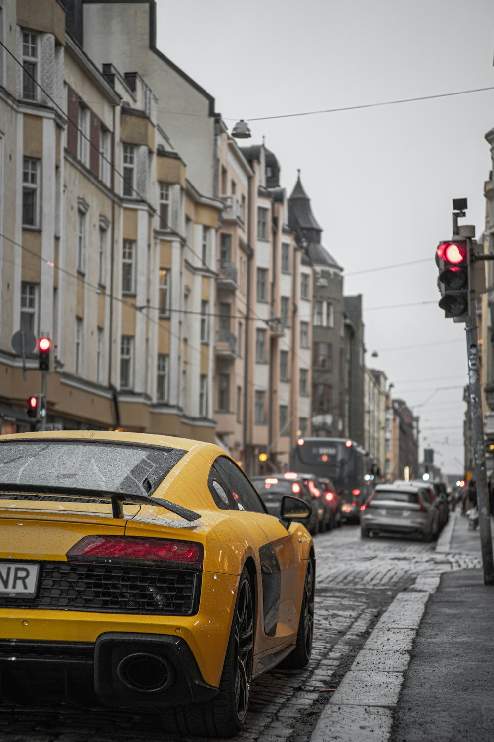 yellow car on road during daytime