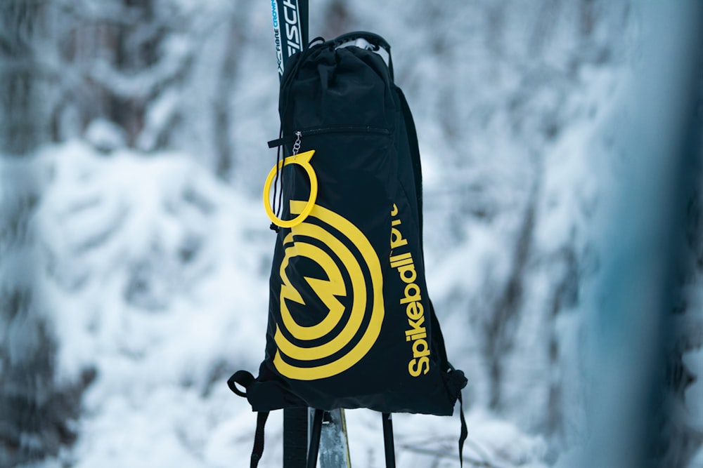 yellow and black adidas backpack