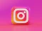 A three-dimensional Instagram logo icon with a pink and orange gradient background
