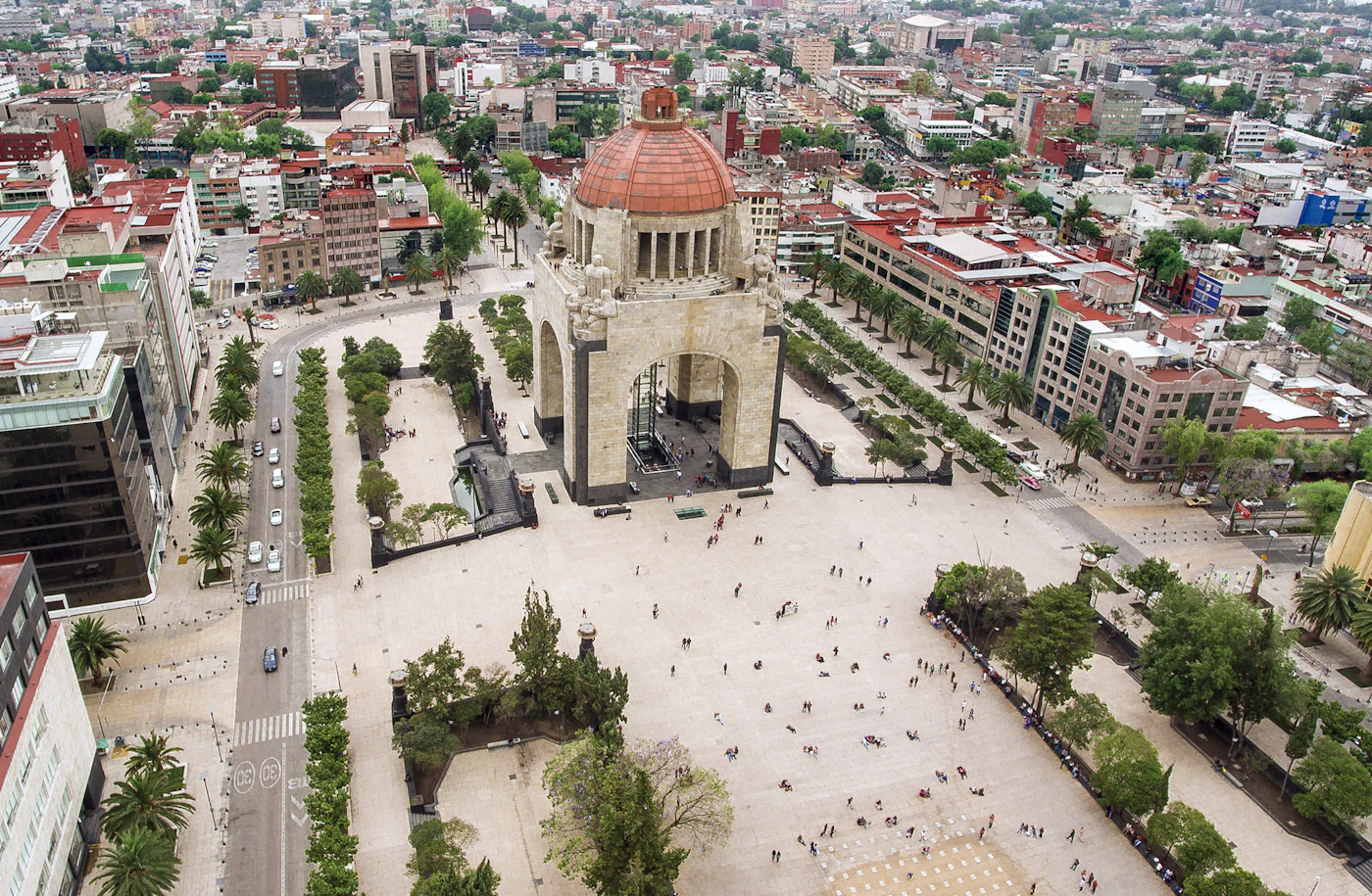 Vista aérea de la Ciudad de México