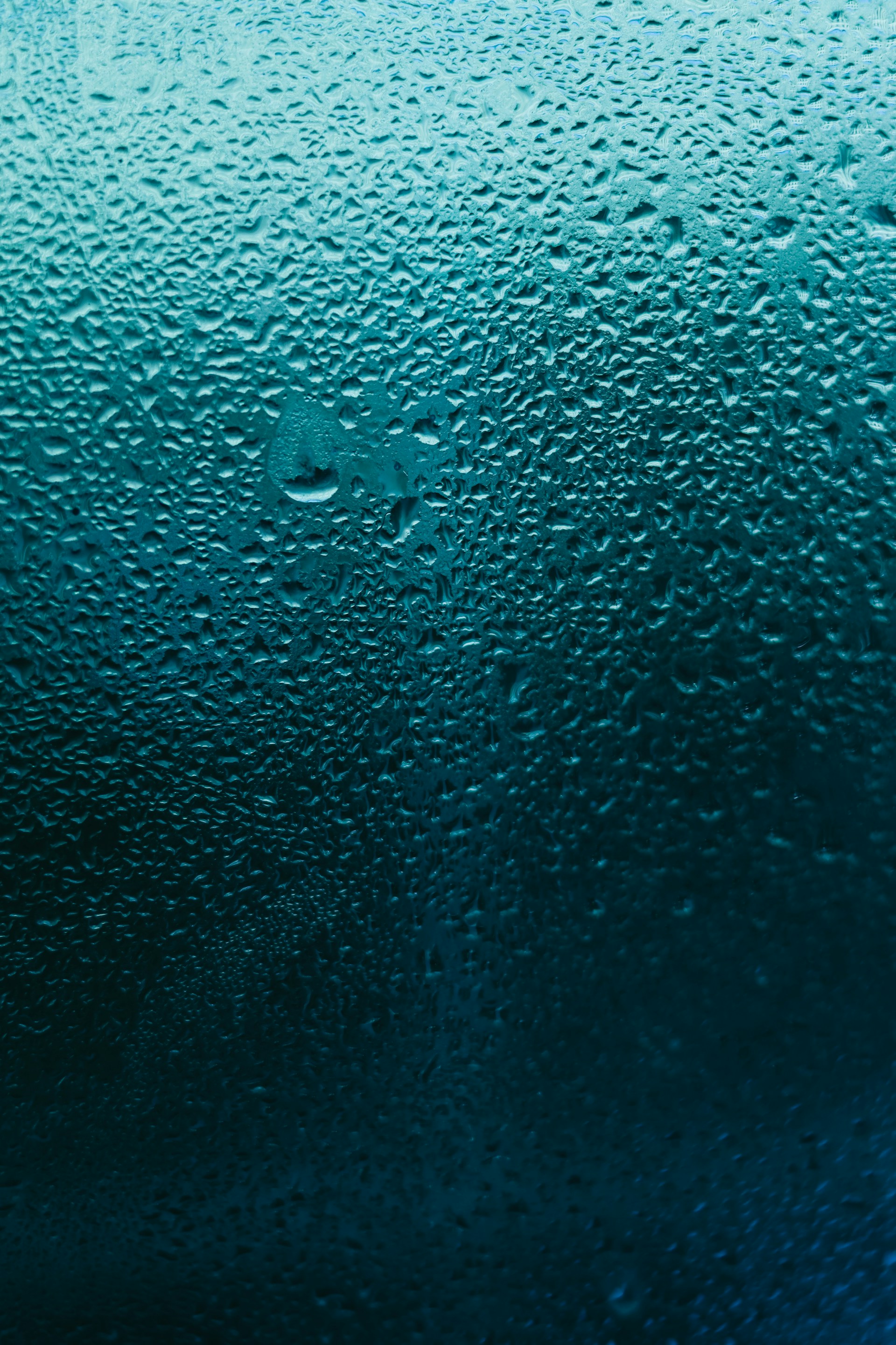 water droplets on glass panel
